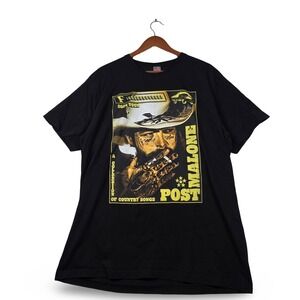 Post Malone 2024 F-1 Trillion Country Tour T-Shirt Mens XL Black Concert Merch